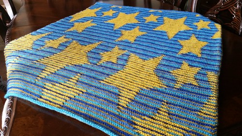 Star blanket discount knitting pattern free