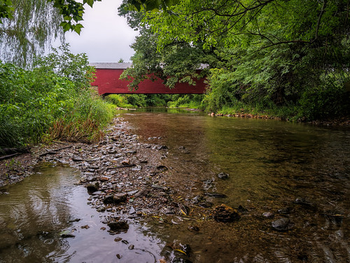 other usa landscape bridge riverscape buildingandarchitecture pennsylvania coveredbridge ©edrosack creek antiquesandcollectibles water norhampton