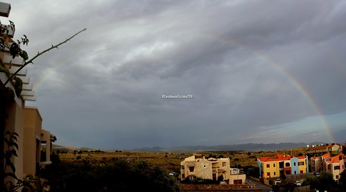 sinnai sardegna sardinia cielo sky arcobaleno rainbow panoramica panoramicview nuvole clouds