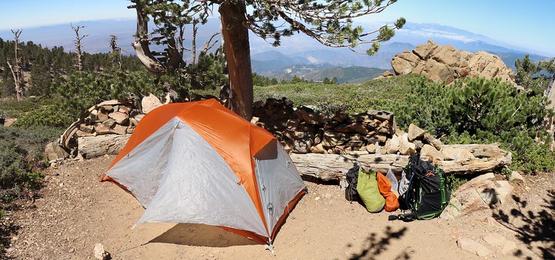 My Big Agnes Copper Spur UL1 tent at the Limber Pine Bench campground
