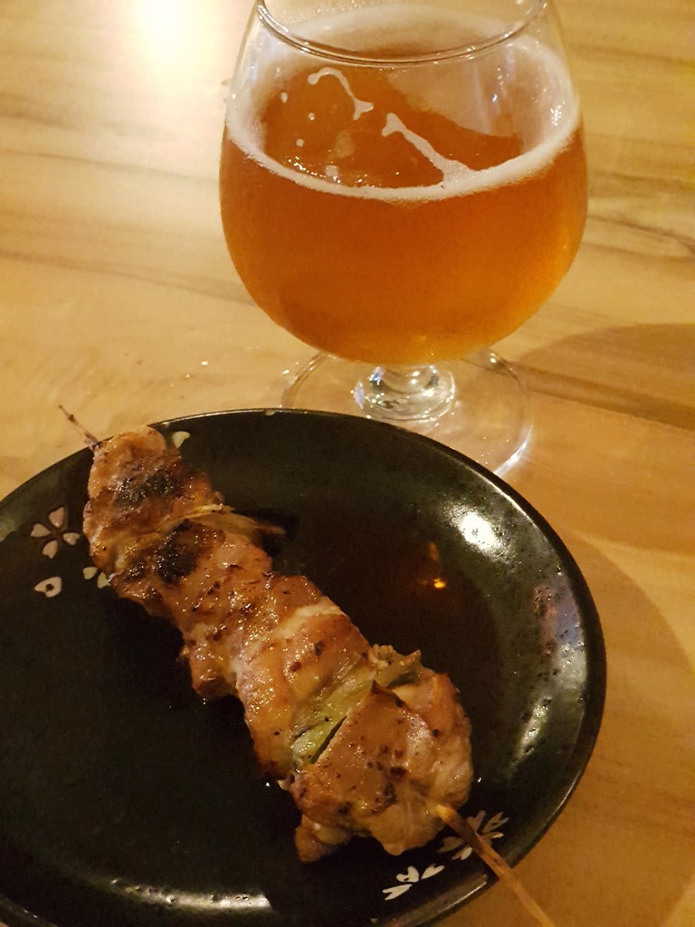 Chicken Thigh Leek $5 & M.C Weininger Lager ABV4.9% rm$20 (220ml) $25 normal price (German Craft Beer) @ The Great Beer Bar SS21