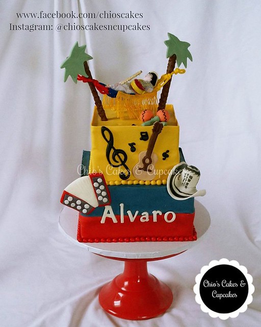 Colombia Themed Birthday Cake by Chio's Cakes & Cupcakes