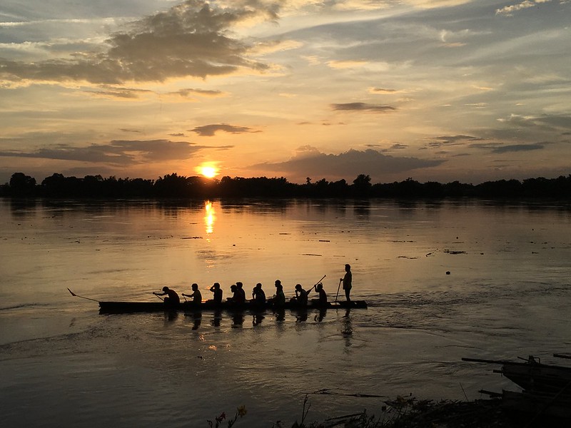 Paddling on the Mekong 2