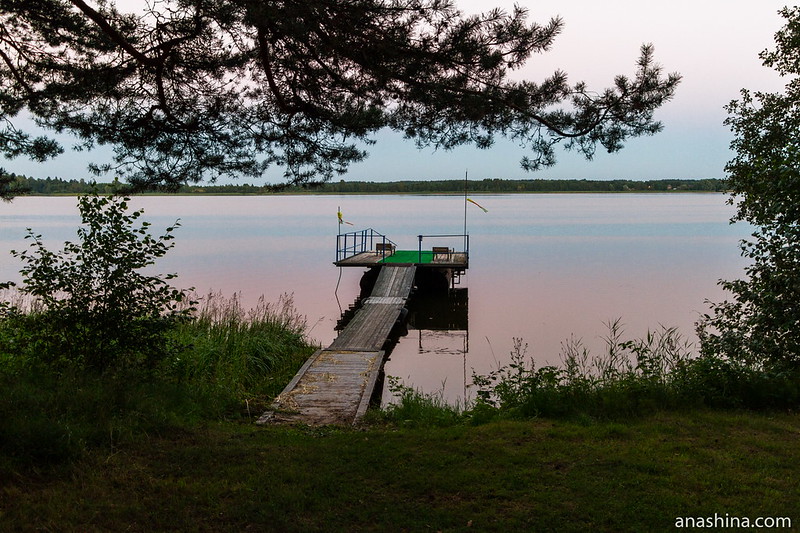 Озеро Мстино на закате