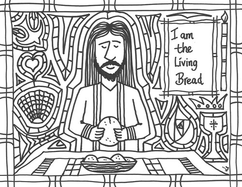 Living Bread coloring page
