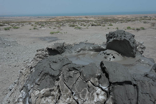 volcansdeboue boueséchée paysage boue volcan bulles qobustan baku azerbaïdjan aze