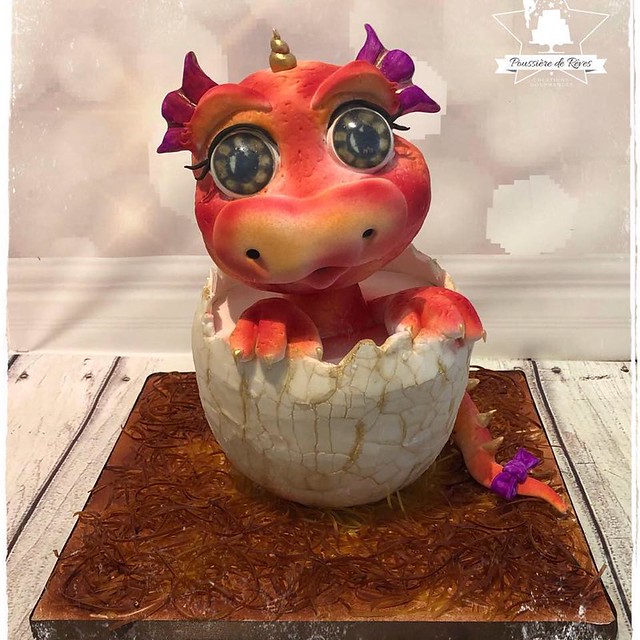 Baby Dragon Cake by Poussière de Rêves