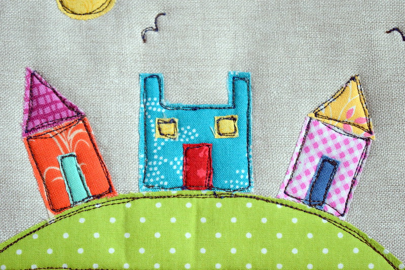 Wee Coloured Houses Pouch (birthday gift)