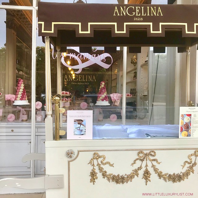A few favorite spots in Paris during spring - Angelina storefront