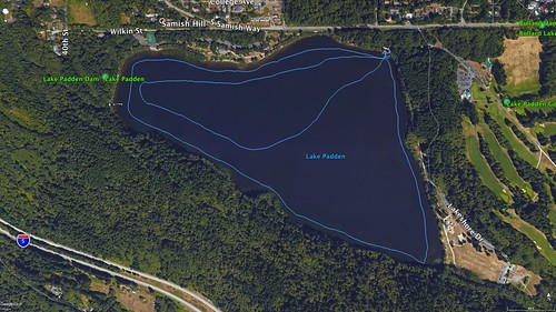 Lake Padden Paddle Route