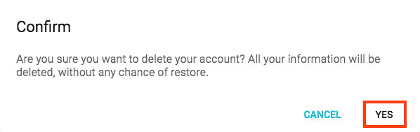 How to delete your account