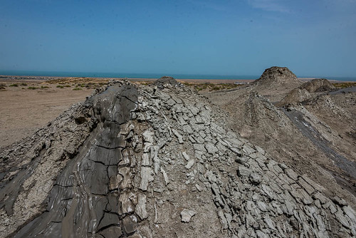 volcansdeboue boueséchée paysage boue stéréo volcan qobustan baku azerbaïdjan aze