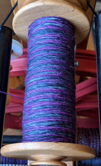Tour de Fleece 2018 Day 2 - Into The Whirled Polwarth Silk Blended Top in 221b Colorway 2nd Singles 8