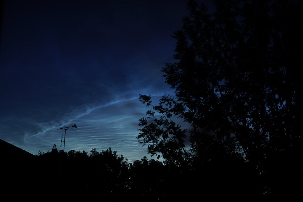 APOD: 2018 June 21 - Northern Lights and Noctilucent Clouds