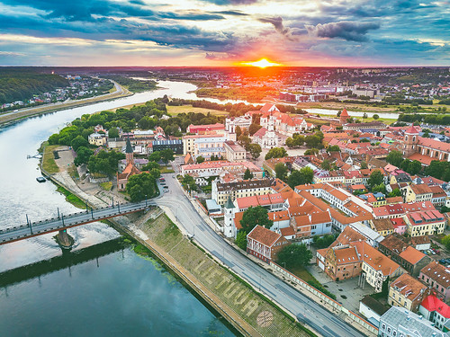 Kaunas old town | Summer sunset | Aerial #176/365