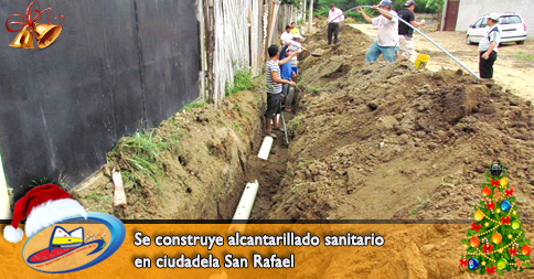 Se construye alcantarillado sanitario en ciudadela San Rafael