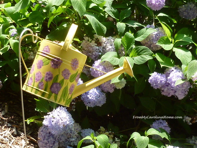 Watering Can Makeover at From My Carolina Home