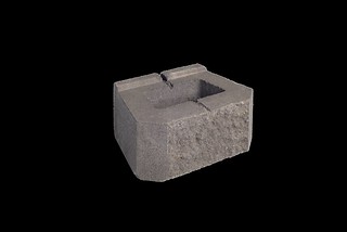 Single Block_Daydream (Rockwall 1200)  Standard Unit_Charcoal_Perspective_Underside