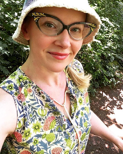 Park Geek Chic. It was too hot today to even put in contacts.