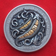 Roman Butin 1921 dollar coin carving