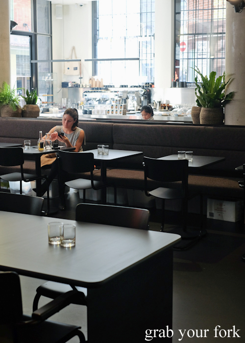 Dining room at A1 Canteen by Clayton Wells in Chippendale Sydney