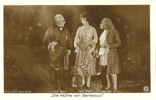 Otto Gebühr, Hanni Weisse and Karl Götz in Die Mühle von Sanssoucci
