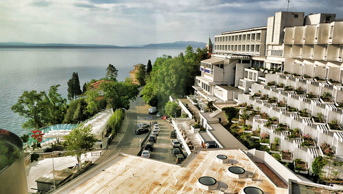 ADRIATIC SEA VIEW FROM OUR HOTEL, OPATIJA, CROATIA