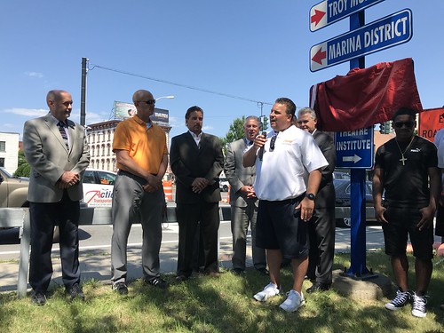 Troy High Flying Horses Street Sign Unveiling 06-22-2018