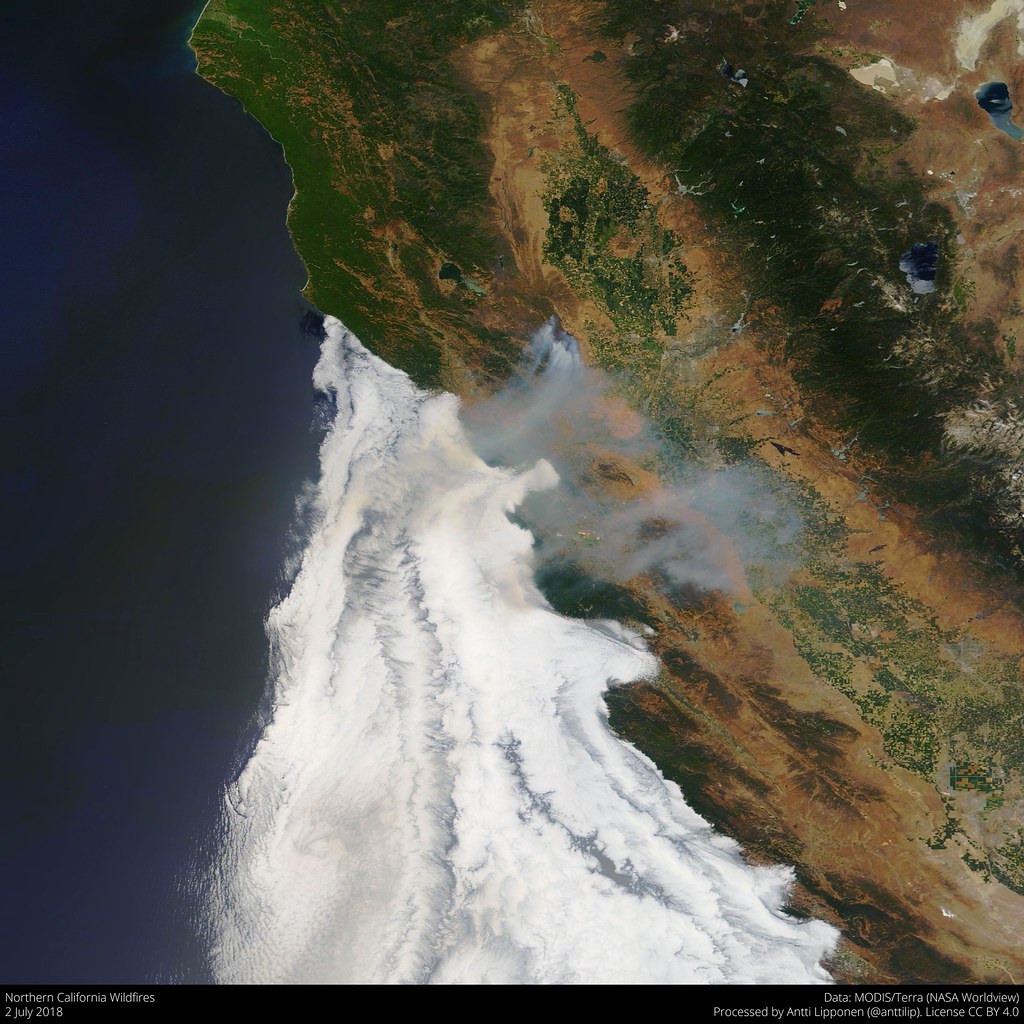 Wildfire in Northern California