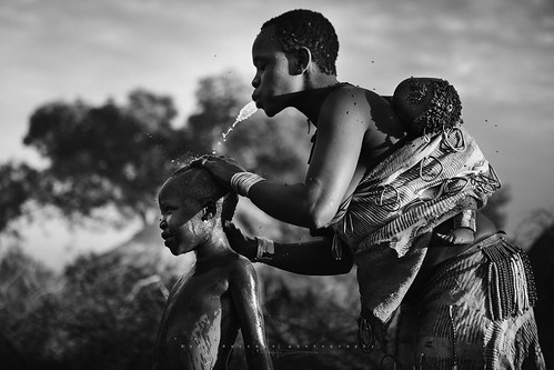 bodi tribe family shower africa omovalley