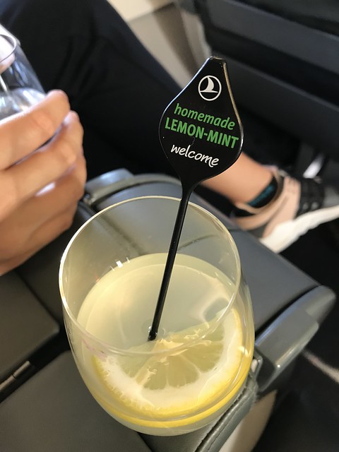 Turkish Airlines, lemon mint drink