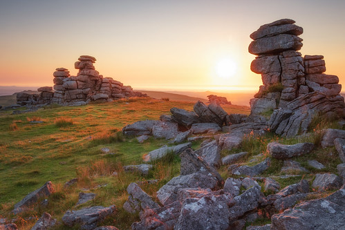 dartmoor devon landscape landscapes landscapephotography landmark landmarks tor rock rocks granite sunset sky sun canon england eos efs1585mmisusm eos80d