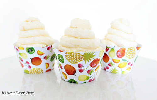 Tutti Frutti Cupcake Wrappers