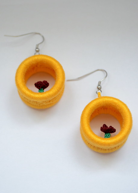 Little flower - Crochet earrings