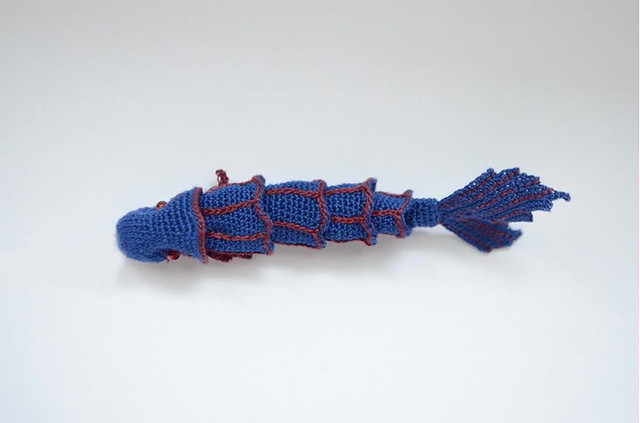 Crochet articulated bendant - Fish