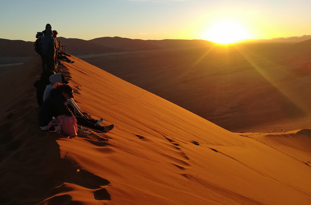 Tips For Climbing Namibia S Dune 45 Before Sunrise Quirky Travel Guy