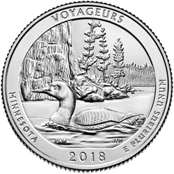 2018-Voyageurs National Park Quarter Reverse