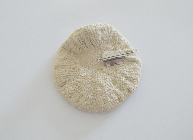 Crochet brooch - Mushroom