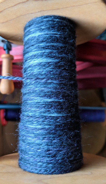 Tour de Fleece 2018 Day 3 - Into The Whirled Polwarth Silk Blended Top in 221b Colorway Plying 3