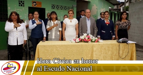 Hora Cívica en honor al Escudo Nacional