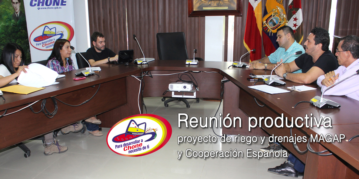 Reunión productiva proyecto de riego y drenajes MAGAP y Cooperación Española