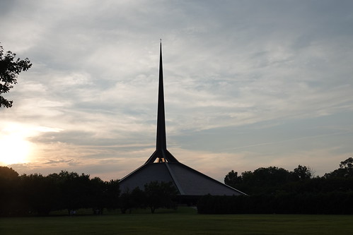 indiana columbus church northchristianchurch sunset building architecture