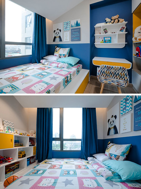Fantastic Blue And Yellow Decorating Ideas Keep This Small Apartment Fun And Bright