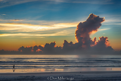 beachphotography atlanticocean sunrise water daytona outdoors skypainter sky florida clouds