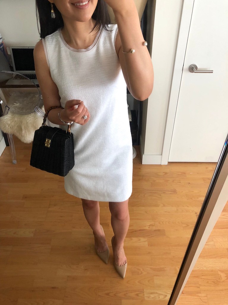 Summer Work Style in a Linen Sheath Dress - TBMD