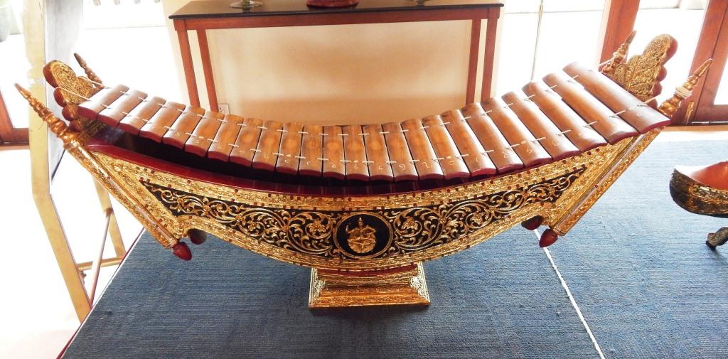 Burmese traditional instrument pattala. Photo taken on October 17, 2014.