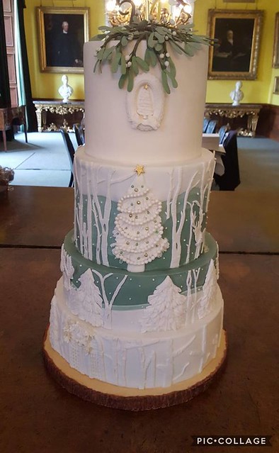 Winter Wedding Cake by Debs Decorative Cakes