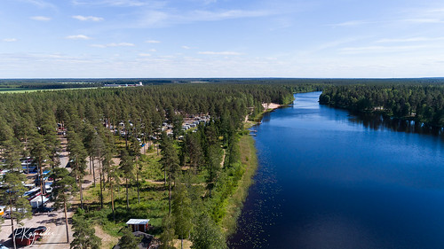 camping kokemäki drone pitkäjärvi dji motorhome caravan satakunta finland fi