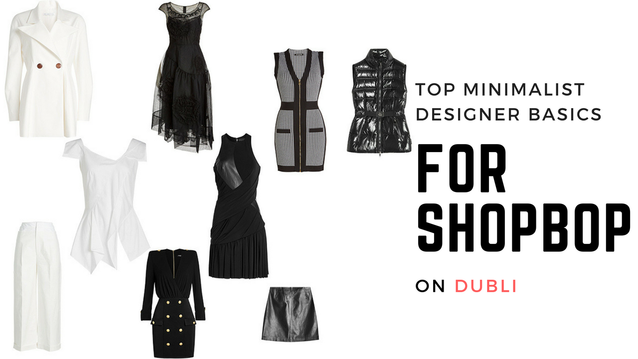 minimalist designer basics on shopbop