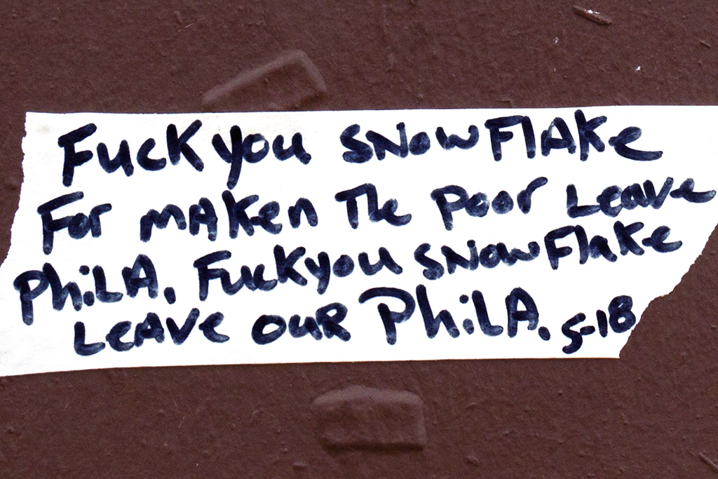 Fuck You Snow Flake--Washington Avenue (detail)